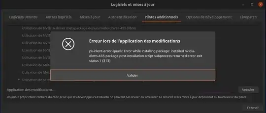 Error screenshot
