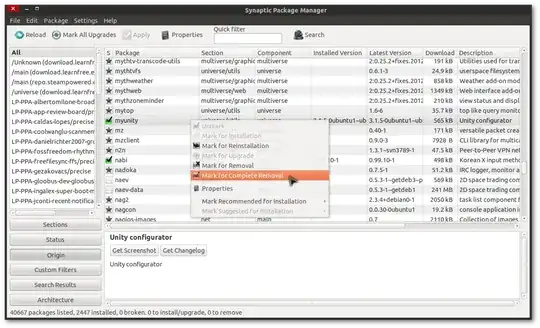 Uninstall Apps using Synaptic