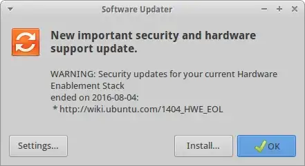 Upgrade HWE prompt