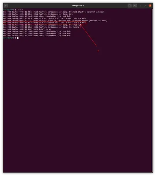 lsusb output