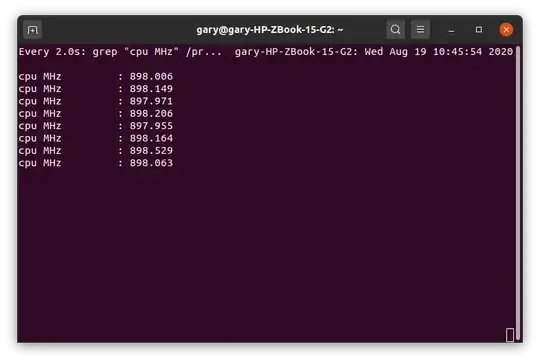 CPU Frequencies