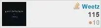 an image showing my Stack Overflow stats