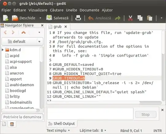 edit grub