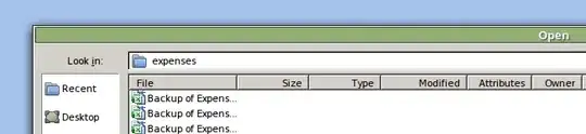 File attributes are missing