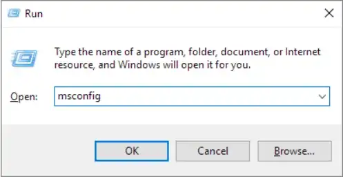 msconfig