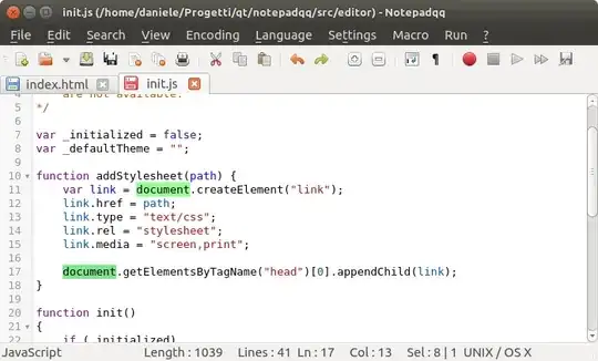 notepadqq screenshot on linux