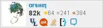 profile for αғsнιη on Stack Exchange, a network of free, community-driven Q&A sites