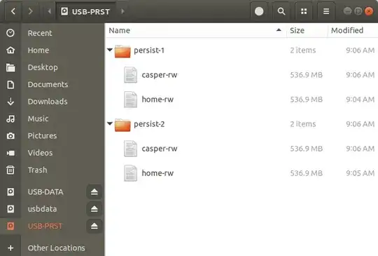 Persistence partition