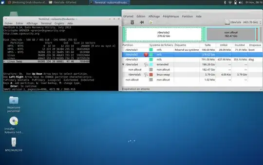 GParted screenhot