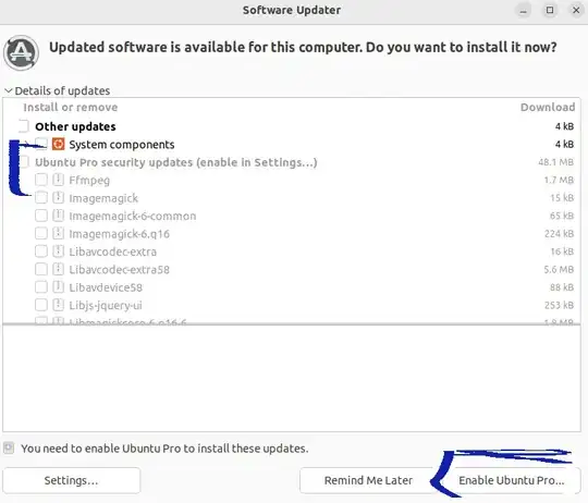Updater Screen