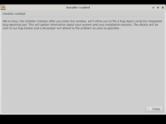 Installer crash
