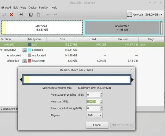 my disk partitions