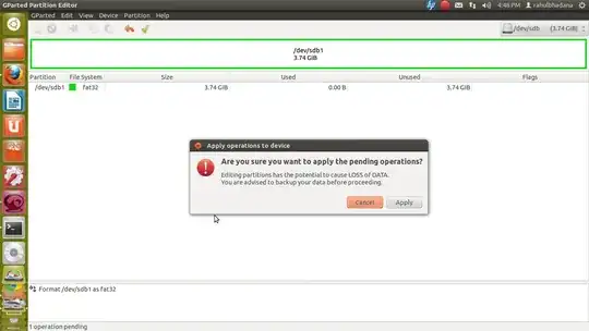 GParted screenshot