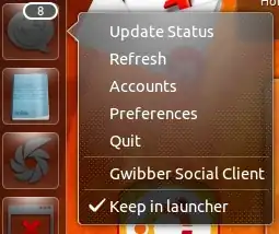 Gwibber quick-list