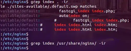 grep result
