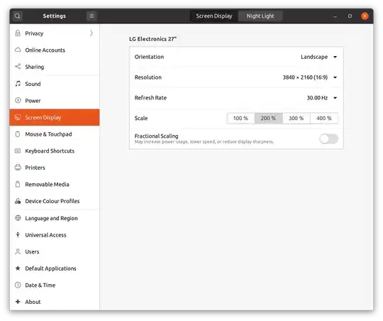 Display Settings