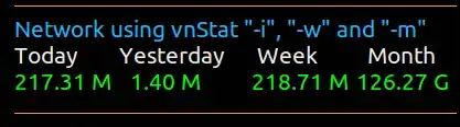 vnstat 2