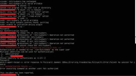 errors in terminal