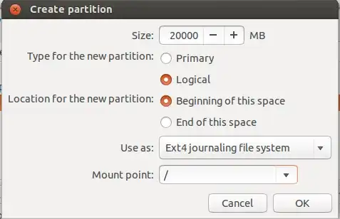 Root fs parameters