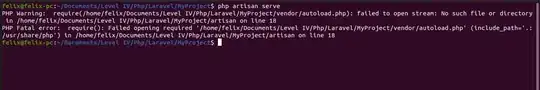 Laravel error
