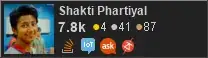 profile for Shakti Phartiyal on Stack Exchange, a network of free, community-driven Q&A sites profile for Shakti Phartiyal on Stack Exchange, a network of free, community-driven Q&A sites