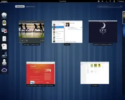 Activities screenshot from gnome.org