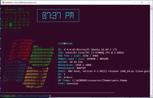 WSL Bash screeny