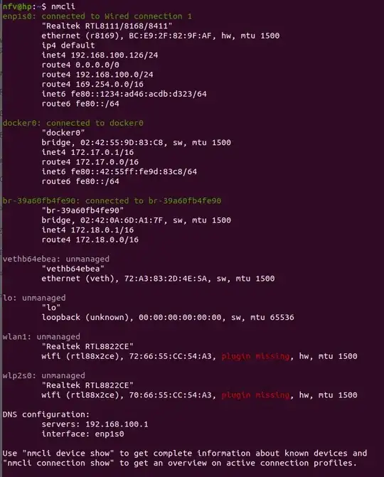 nmcli command