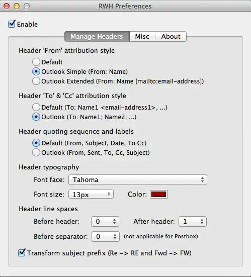 Preferences Screen