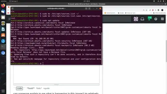apt update error message