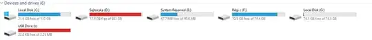 Picture of the disks currently