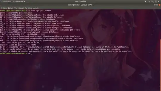 terminal error