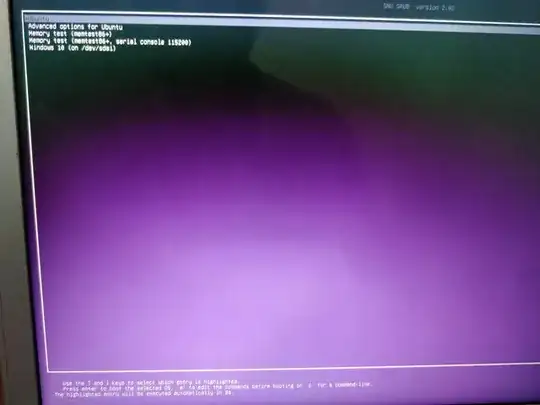 GRUB menu