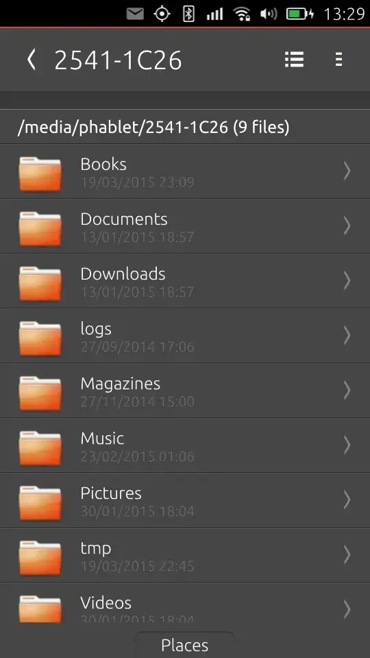 Contents of SD card