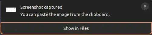 Screenshot of the "Screenshot captured" dialog