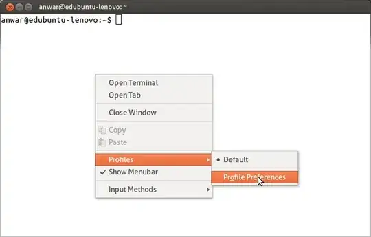 Image of popup menu