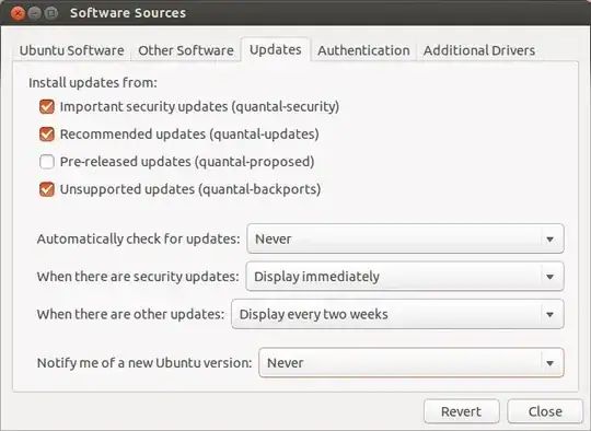 Sample settings