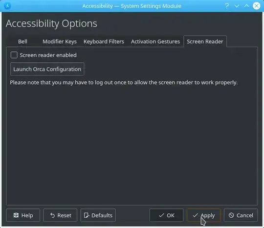 KDE Accessibility Options