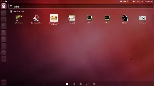 A screen shot of <code>Uninstall Wine software</code> option