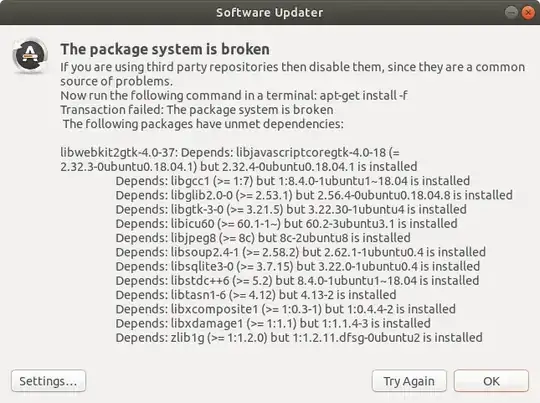 Error message