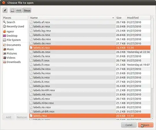 Example Open Dialog