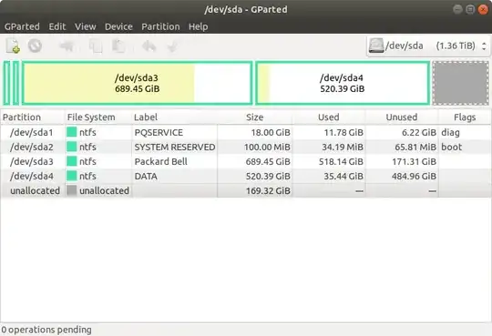 GParted Ubuntu live