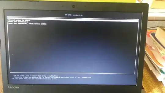 GRUB menu
