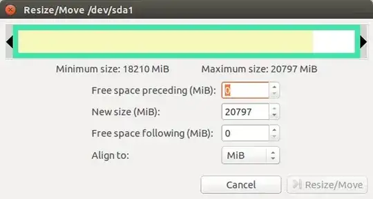 resize window