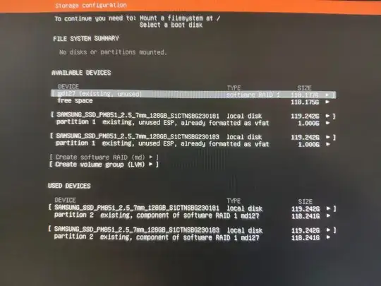 disk layout