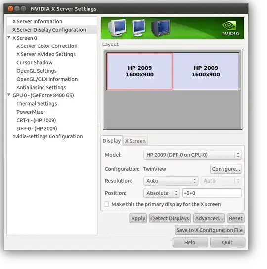 nvidia settings
