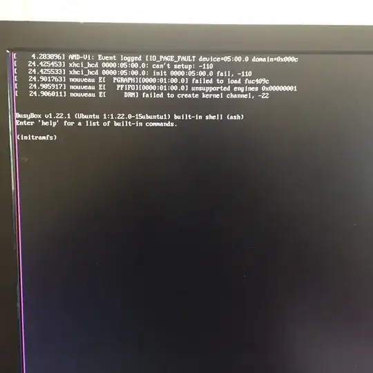 error screen