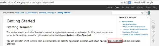 xfce doc