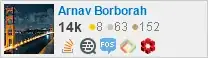 profile for Arnav Borborah on Stack Exchange, a network of free, community-driven Q&A sites