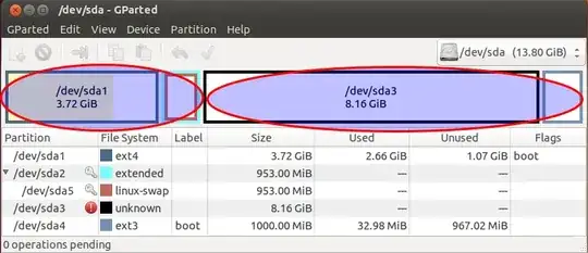 GParted screenshot
